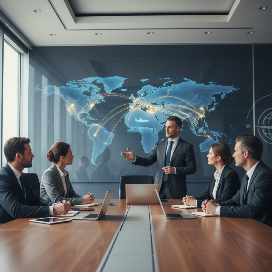 Equipo de JDInversion en una reunión de negocios